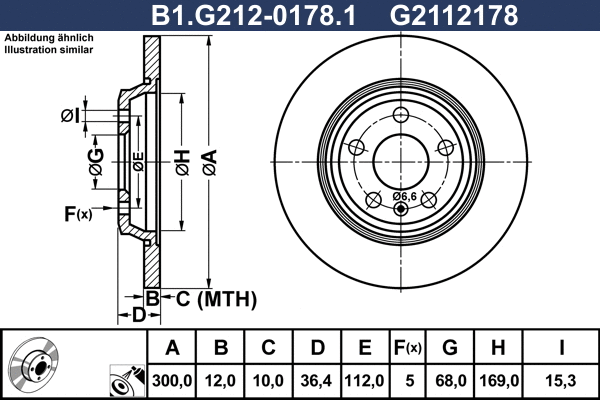 Brake Disc (B1.G212-0178.1)