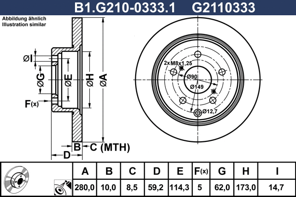 Brake Disc (B1.G210-0333.1)