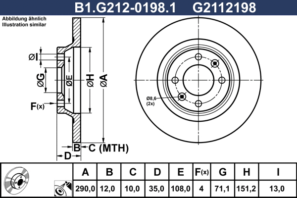 Brake Disc (B1.G212-0198.1)