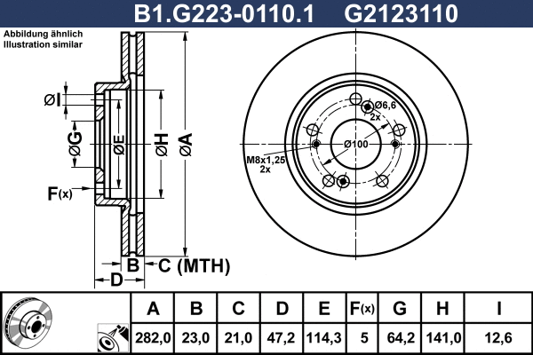 Brake Disc (B1.G223-0110.1)