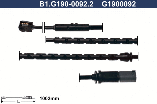 Warning Contact, brake pad wear (B1.G190-0092.2)