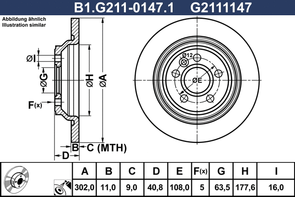 Brake Disc (B1.G211-0147.1)