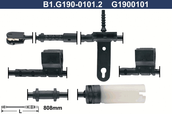 Warning Contact, brake pad wear (B1.G190-0101.2)