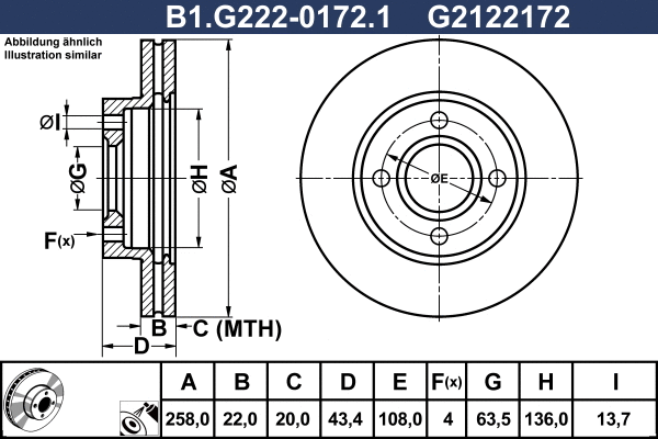 Brake Disc (B1.G222-0172.1)