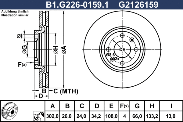 Brake Disc (B1.G226-0159.1)