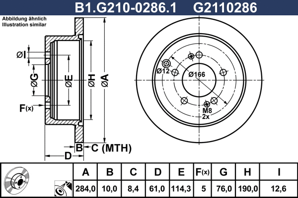 Brake Disc (B1.G210-0286.1)