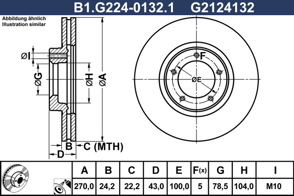 Brake Disc (B1.G224-0132.1)