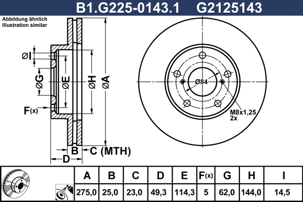 Brake Disc (B1.G225-0143.1)