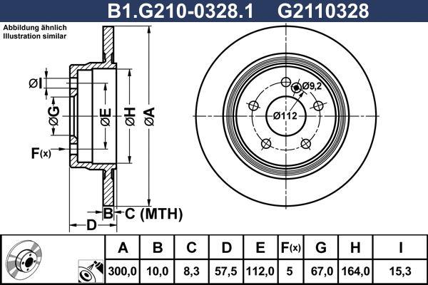 Brake Disc (B1.G210-0328.1)