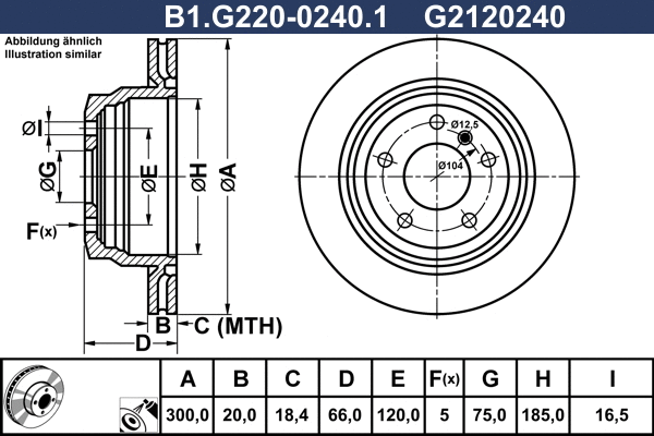 Brake Disc (B1.G220-0240.1)