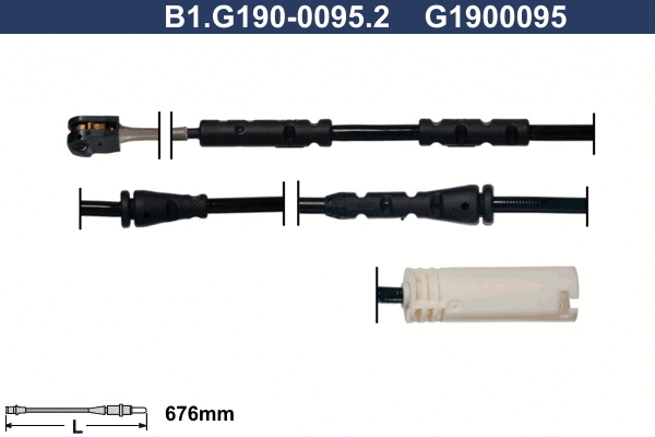 Warning Contact, brake pad wear (B1.G190-0095.2)