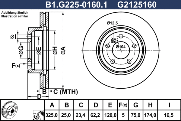 Brake Disc (B1.G225-0160.1)