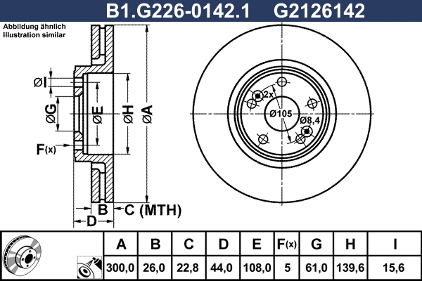 Brake Disc (B1.G226-0142.1)
