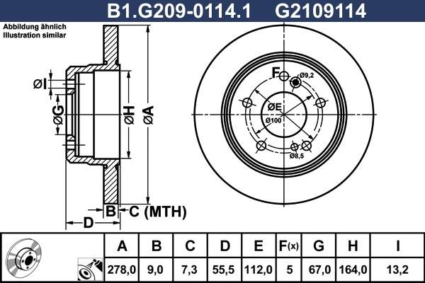 Brake Disc (B1.G209-0114.1)