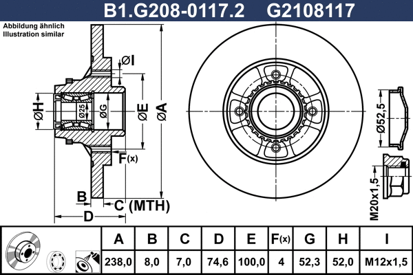 Brake Disc (B1.G208-0117.2)