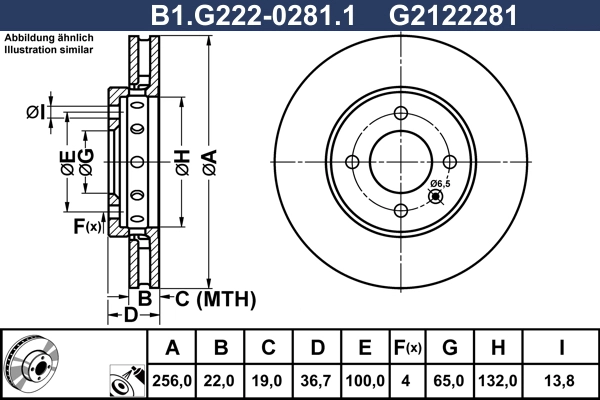 Brake Disc (B1.G222-0281.1)