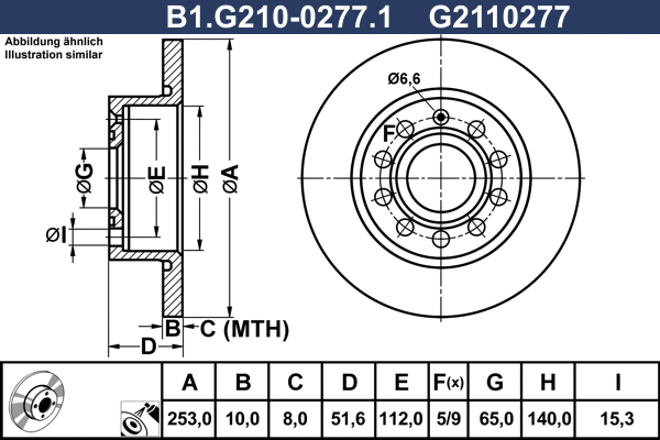 Brake Disc (B1.G210-0277.1)