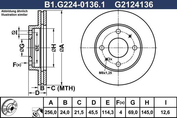 Brake Disc (B1.G224-0136.1)