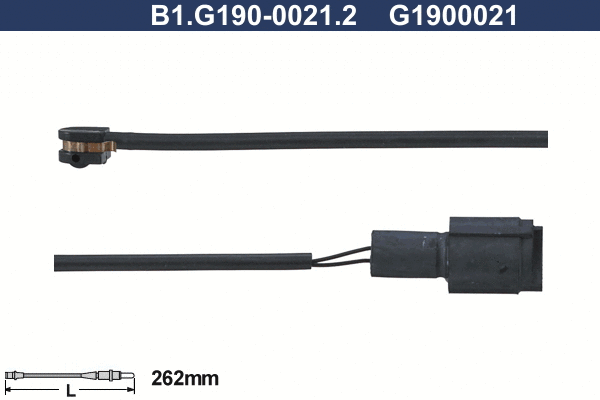 Warning Contact, brake pad wear (B1.G190-0021.2)