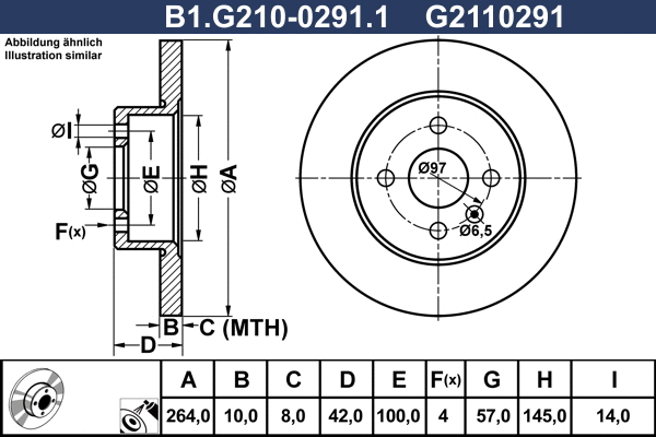 Brake Disc (B1.G210-0291.1)