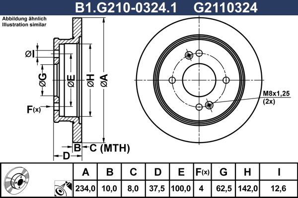 Brake Disc (B1.G210-0324.1)