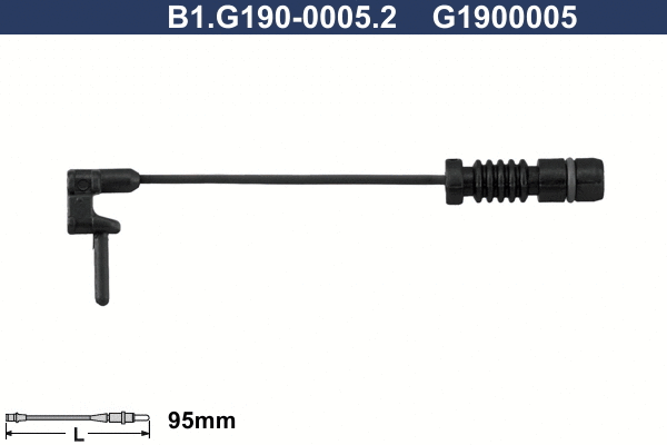 Warning Contact, brake pad wear (B1.G190-0005.2)