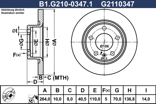 Brake Disc (B1.G210-0347.1)