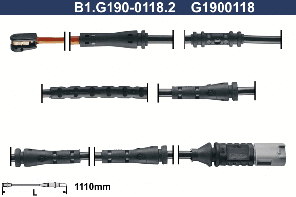 Warning Contact, brake pad wear (B1.G190-0118.2)