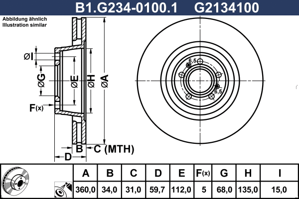 Brake Disc (B1.G234-0100.1)