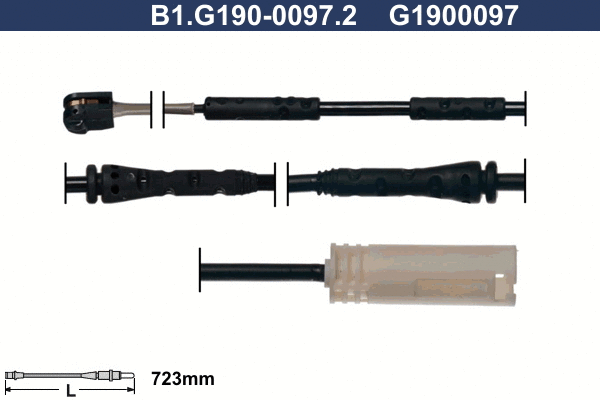 Warning Contact, brake pad wear (B1.G190-0097.2)