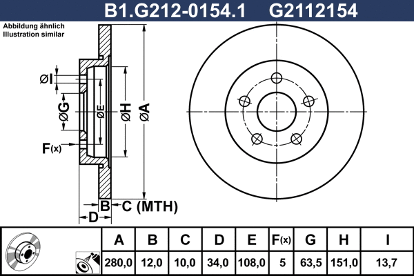 Brake Disc (B1.G212-0154.1)