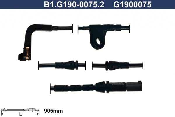 Warning Contact, brake pad wear (B1.G190-0075.2)