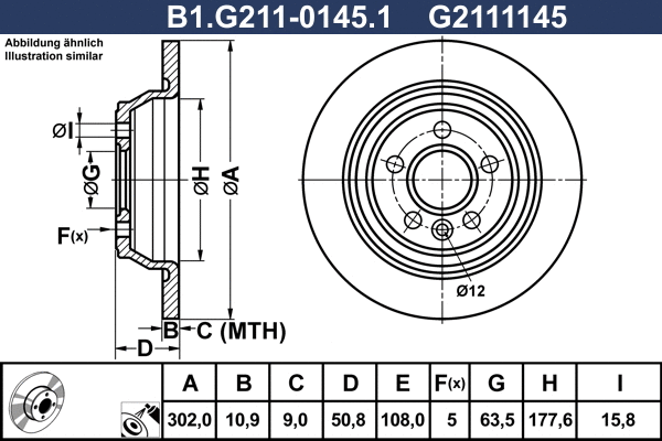 Brake Disc (B1.G211-0145.1)