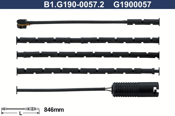Warning Contact, brake pad wear (B1.G190-0057.2)
