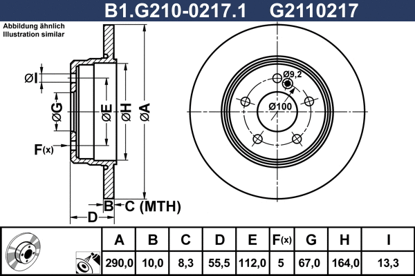 Brake Disc (B1.G210-0217.1)