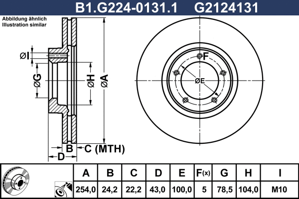 Brake Disc (B1.G224-0131.1)