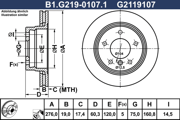 Brake Disc (B1.G219-0107.1)