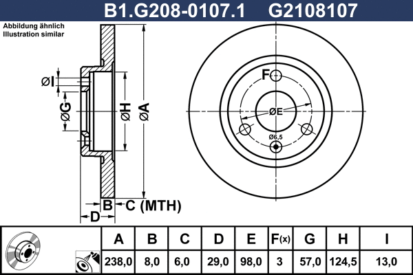 Brake Disc (B1.G208-0107.1)