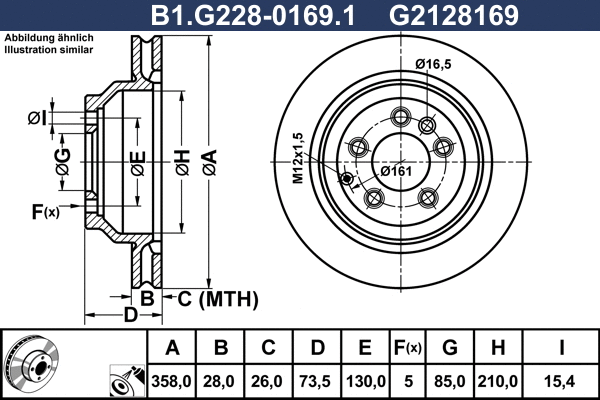 Brake Disc (B1.G228-0169.1)