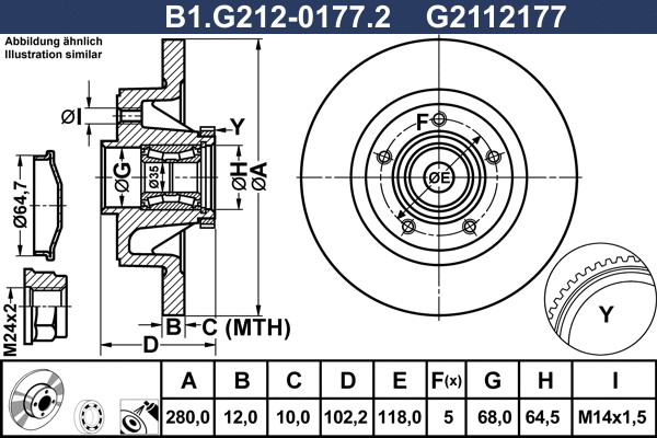 Brake Disc (B1.G212-0177.2)