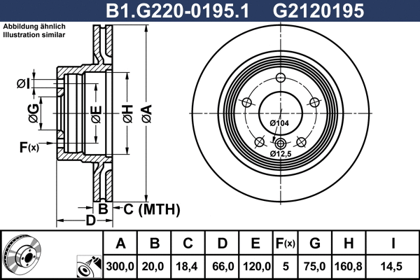 Brake Disc (B1.G220-0195.1)