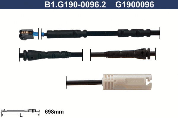 Warning Contact, brake pad wear (B1.G190-0096.2)