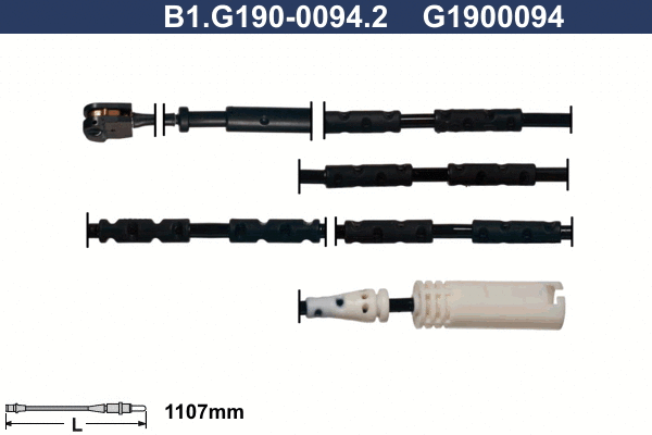 Warning Contact, brake pad wear (B1.G190-0094.2)