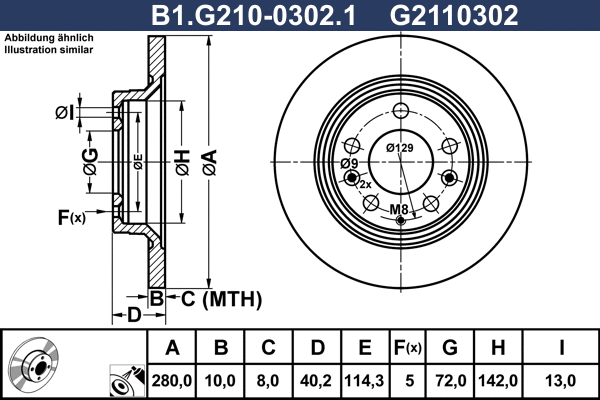 Brake Disc (B1.G210-0302.1)