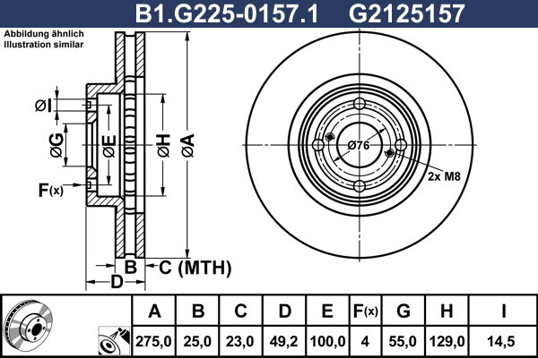 Brake Disc (B1.G225-0157.1)