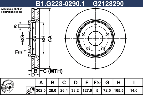 Brake Disc (B1.G228-0290.1)