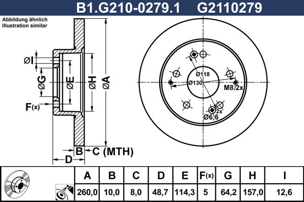 Brake Disc (B1.G210-0279.1)