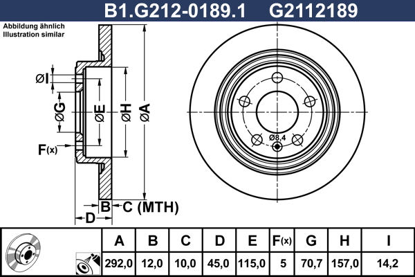 Brake Disc (B1.G212-0189.1)