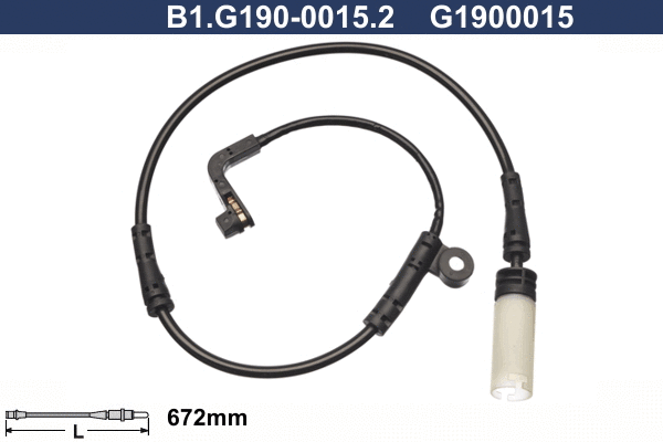 Warning Contact, brake pad wear (B1.G190-0015.2)