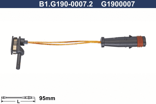Warning Contact, brake pad wear (B1.G190-0007.2)